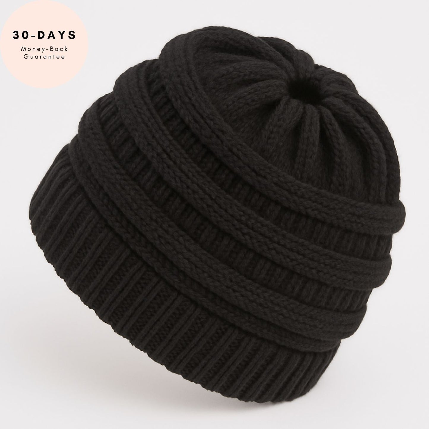 Ponytail Beanie Cap – Stretchy, Stylish & Warm