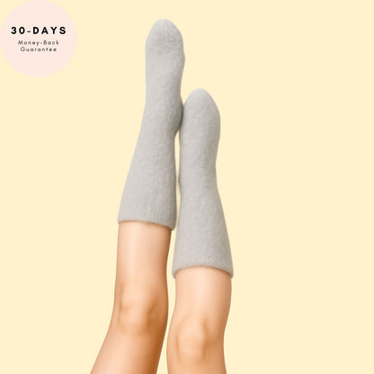 Lounge Luxe – Mid-Calf Fuzzy Socks